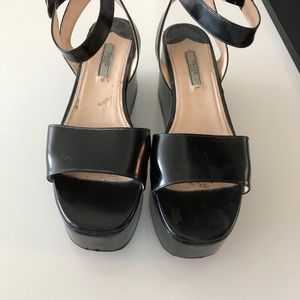 Prada ankle strap shoes